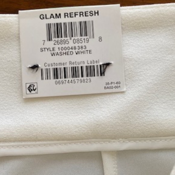 INC Fluid Crepe Ivory Pants (NWT) - Picture 3 of 13